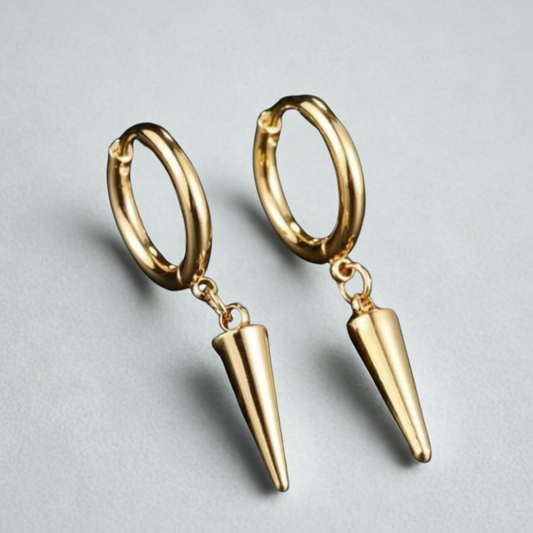 Spike Earrings - Gold